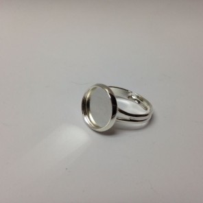 Silver Plated Ring for Glue